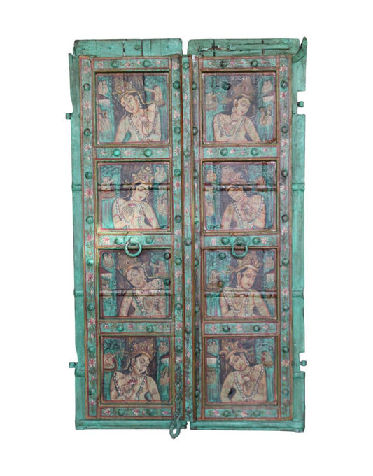 Bring the timeless beauty of India's artistic heritage into your home with the Neelika Heritage Door Panel.