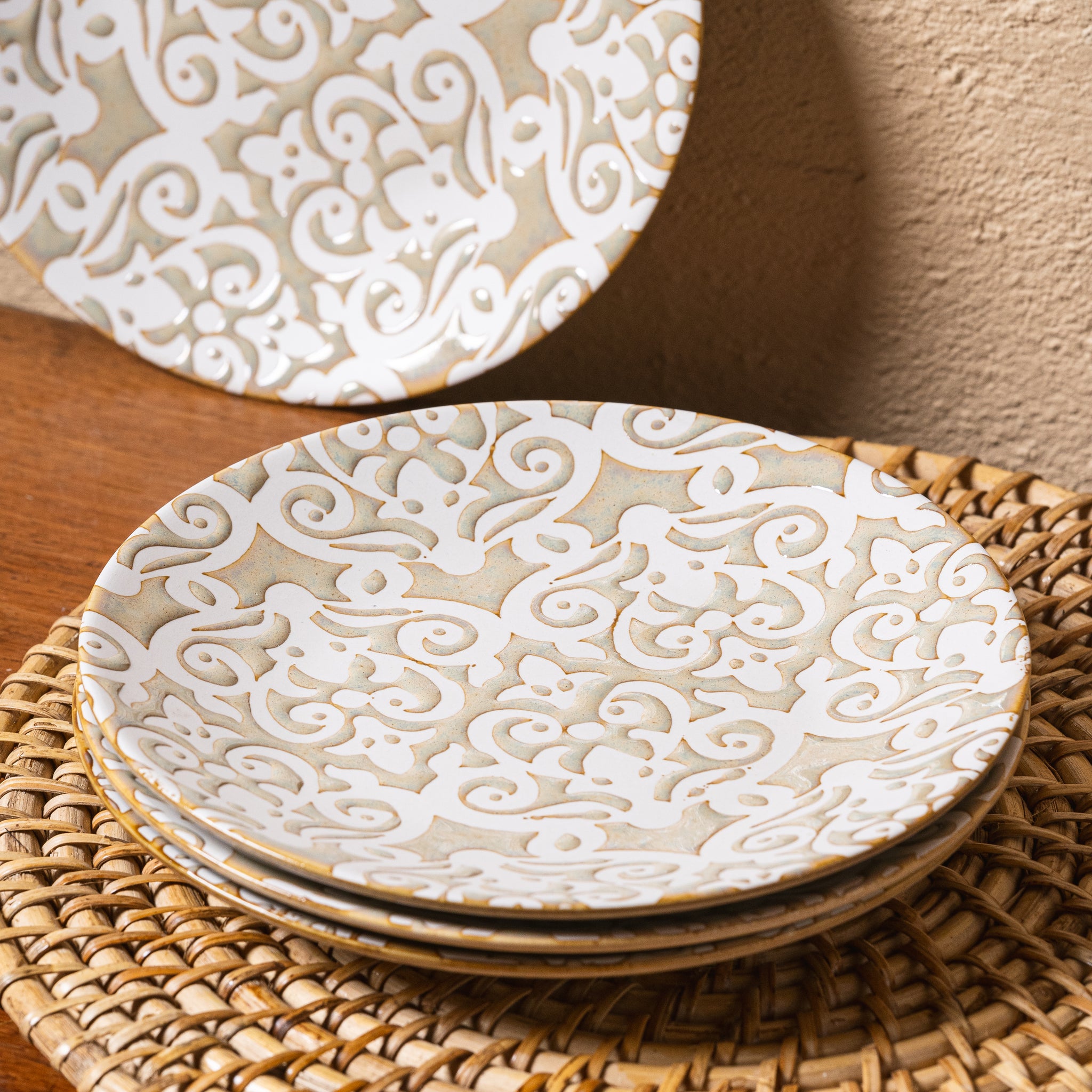 Olive Snack Plates - Set of 4 - TESU