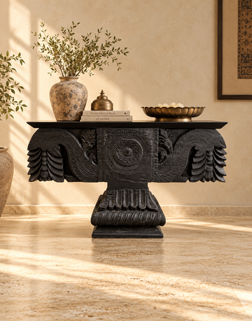Ornate Wooden Display Table