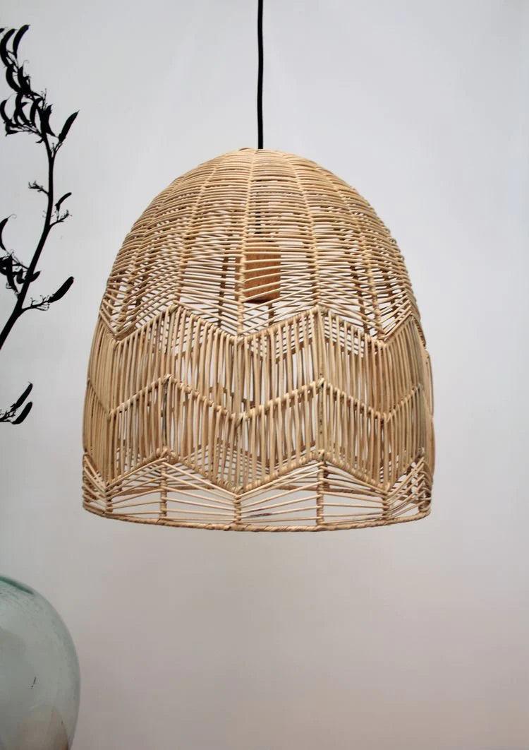 Rattan Pendant Dome Shaped Lampshade - TESU