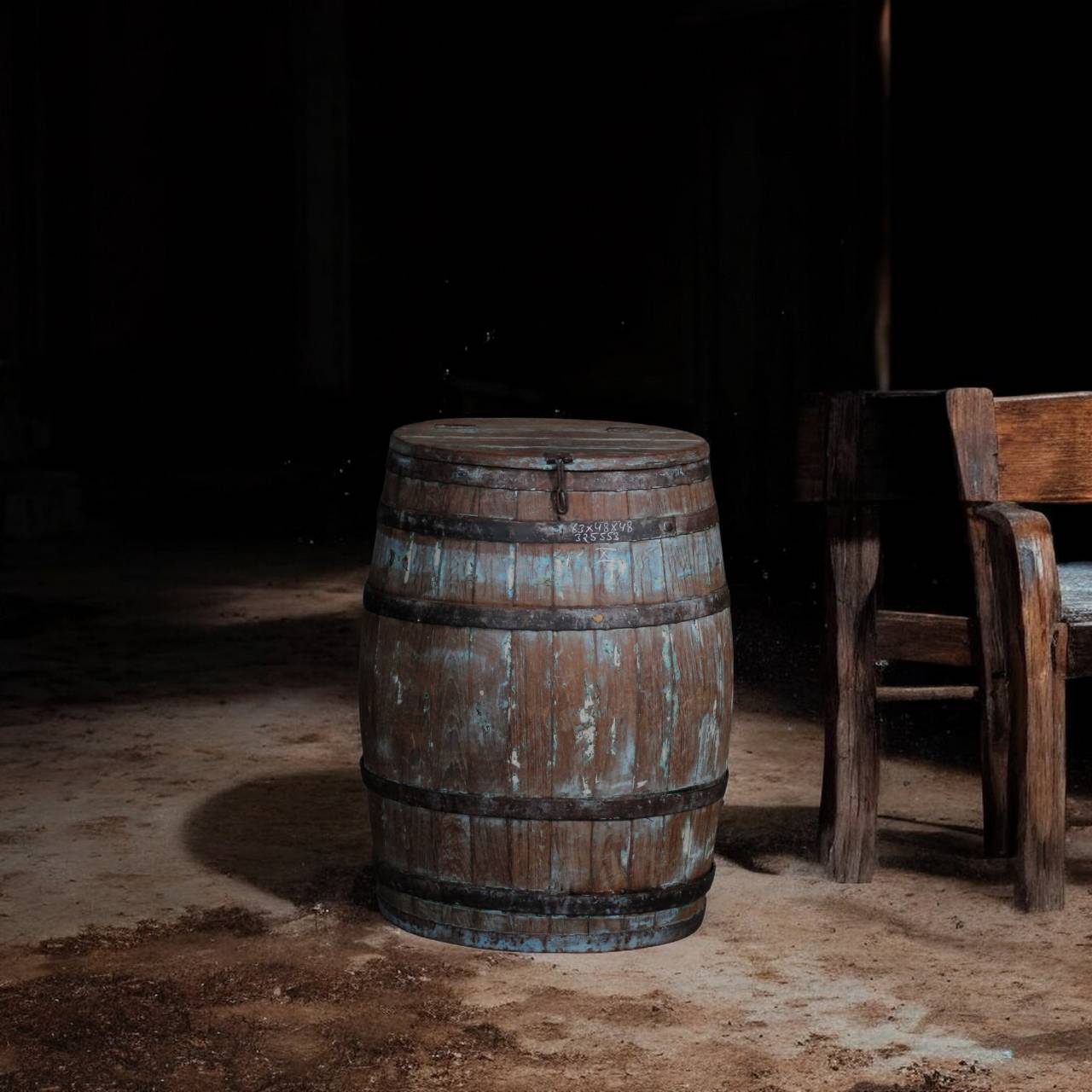 A fusion of history and sustainability, Repurposed Relic is a masterfully crafted barrel that brings rustic charm and eco-conscious design into any space. 