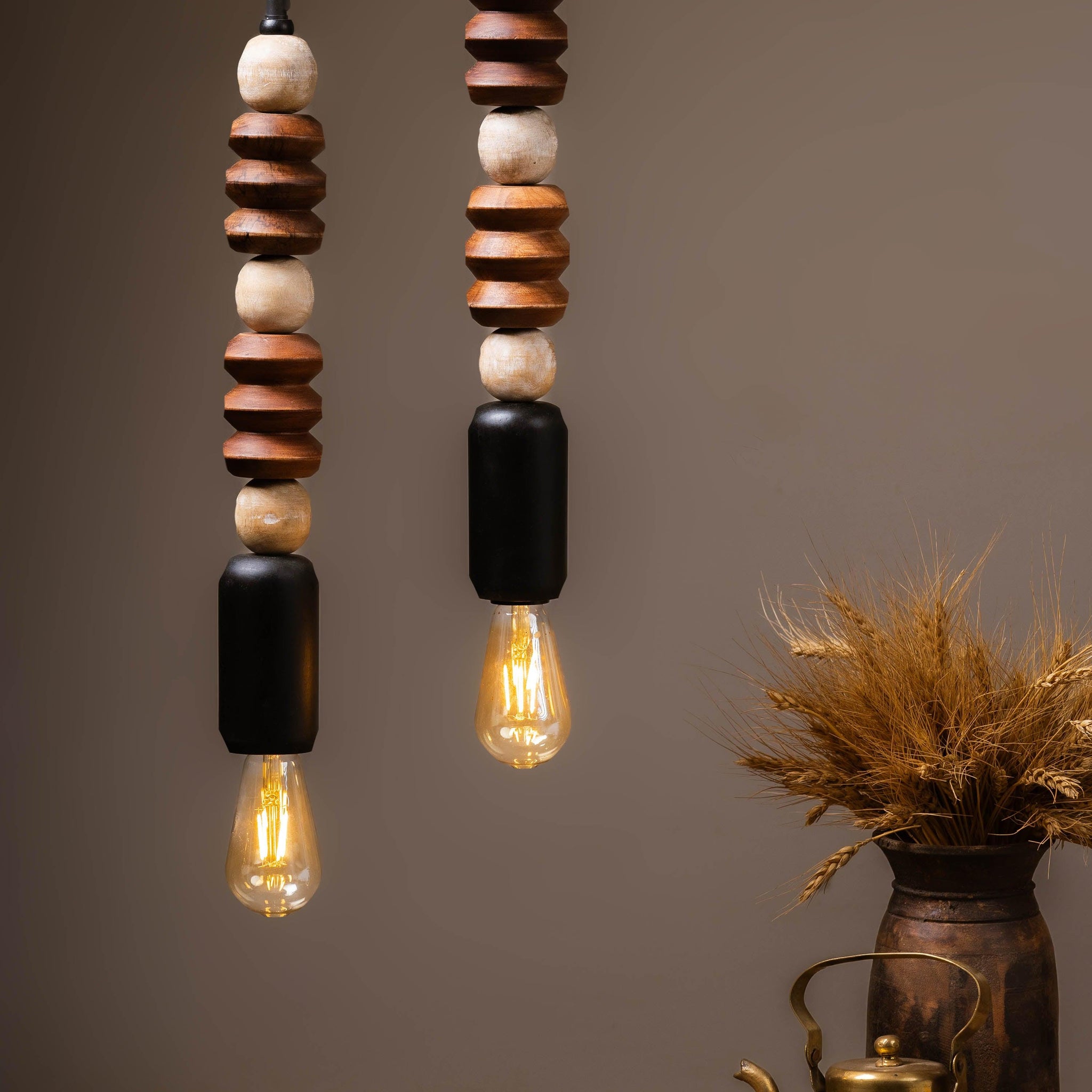 Rustic Glow Pendant Light - Set of 2 - TESU