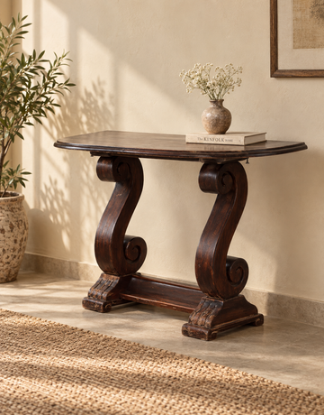 Saanjh Curved Console Table