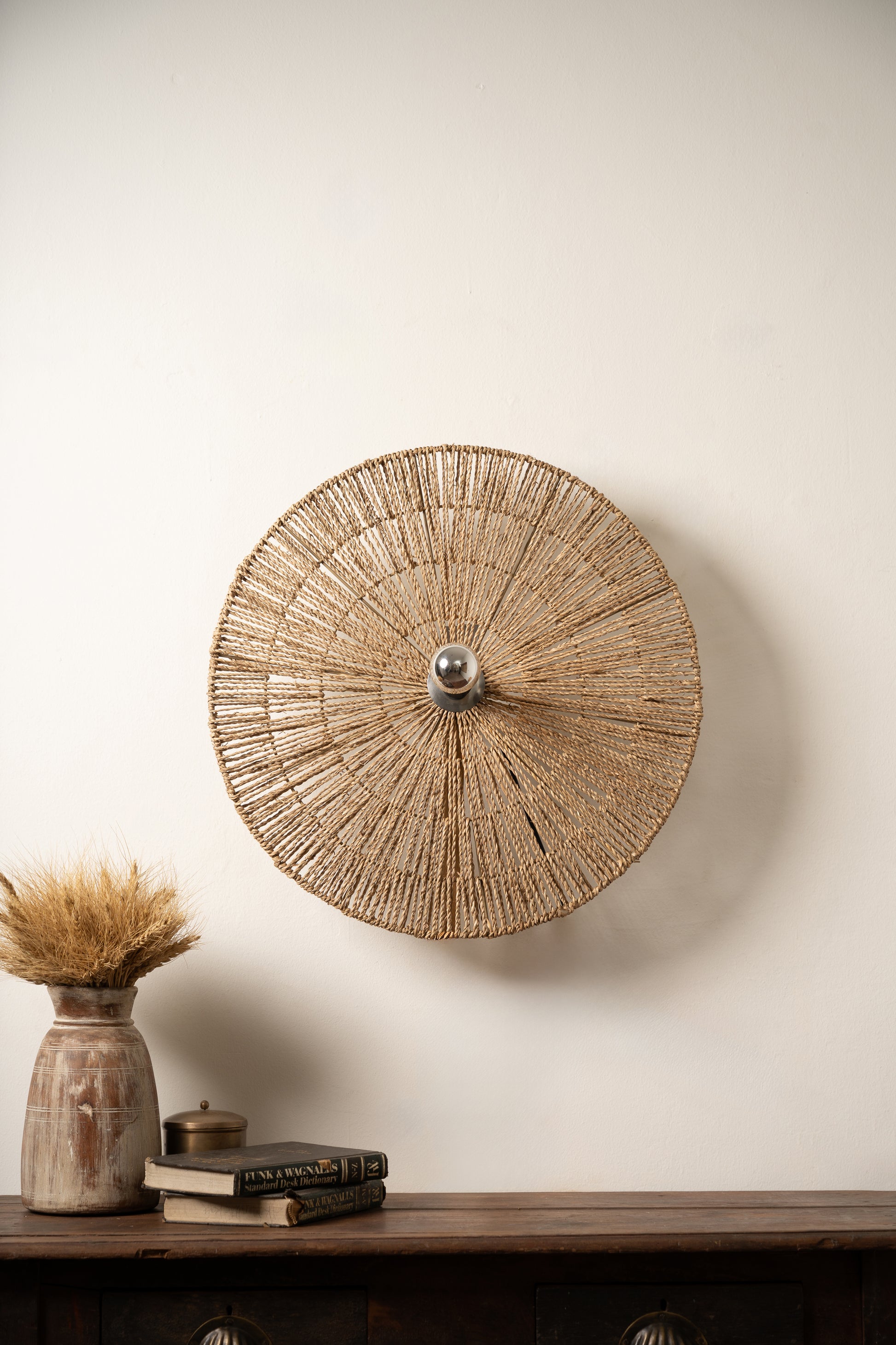 Seagrass String Wall Light - Round - TESU