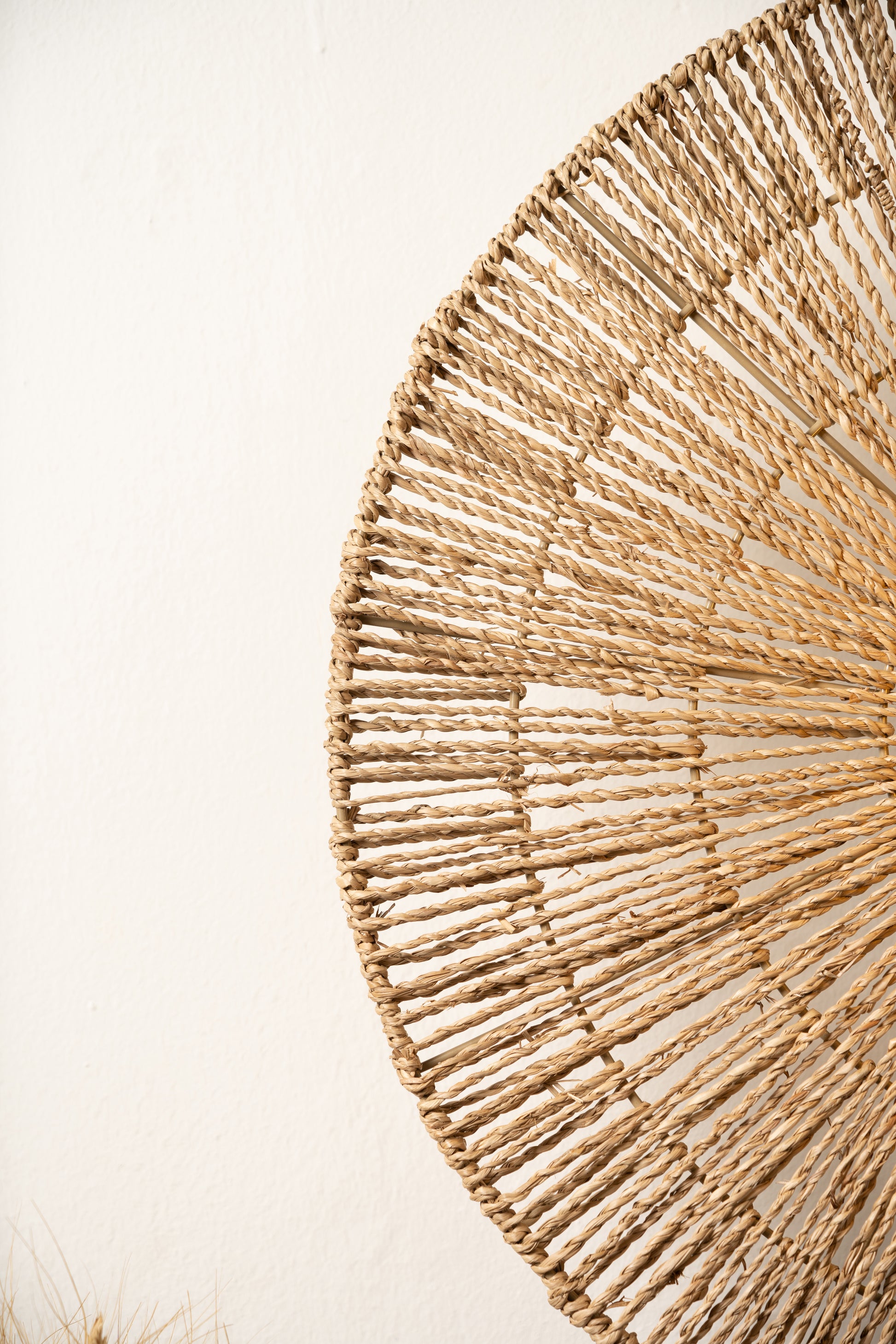 Seagrass String Wall Light - Round - TESU