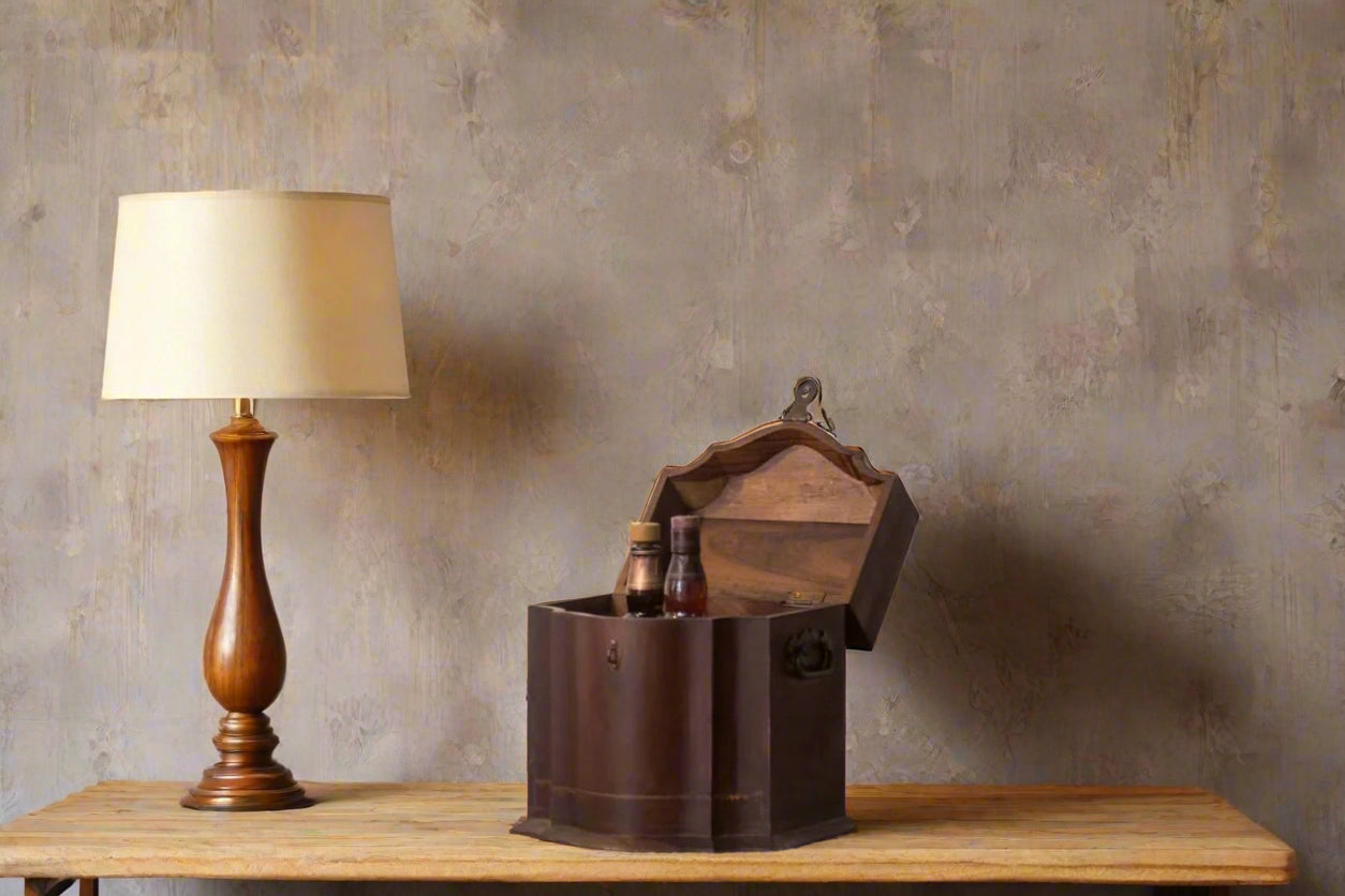 Secure your valuables in style with the Sheesham Lock Box, a handcrafted wooden storage solution that exudes vintage charm and durability. 