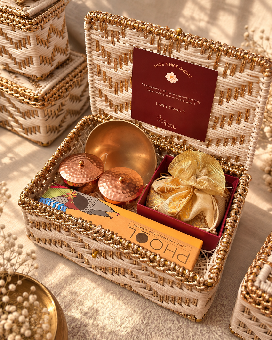 Celebrate the joy of giving with the&nbsp;Suvarna Gift Hamper by Tesu. 
