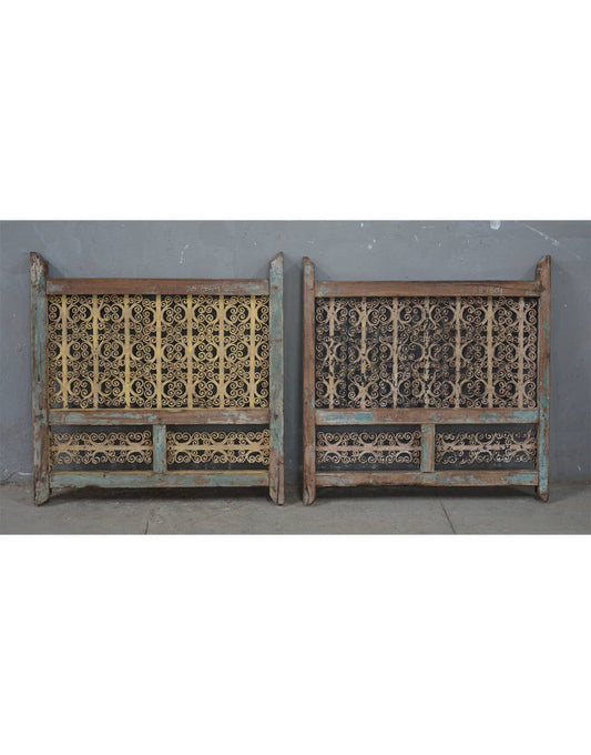 Wooden Iron Jali Panel - TESU