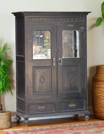 A Timeless Wooden Cabinet is a stylish and functional piece of furniture that blends the warmth and charm of rustic design with the practicality of wooden storage.