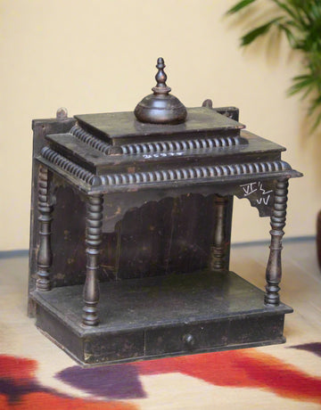 Teak Kaashth Mandir is a tribute to timeless devotion and traditional Indian craftsmanship.&nbsp;The rich grain and antique finish of the teak exude warmth, while intricate hand-carved detailing adds a touch of sacred elegance. 