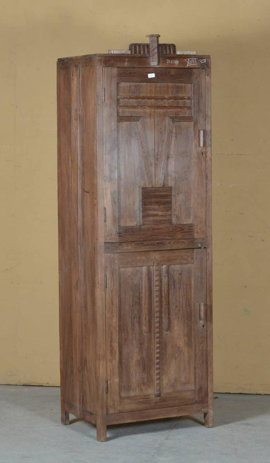 Teak Wood Handcarved Almirah - TESU