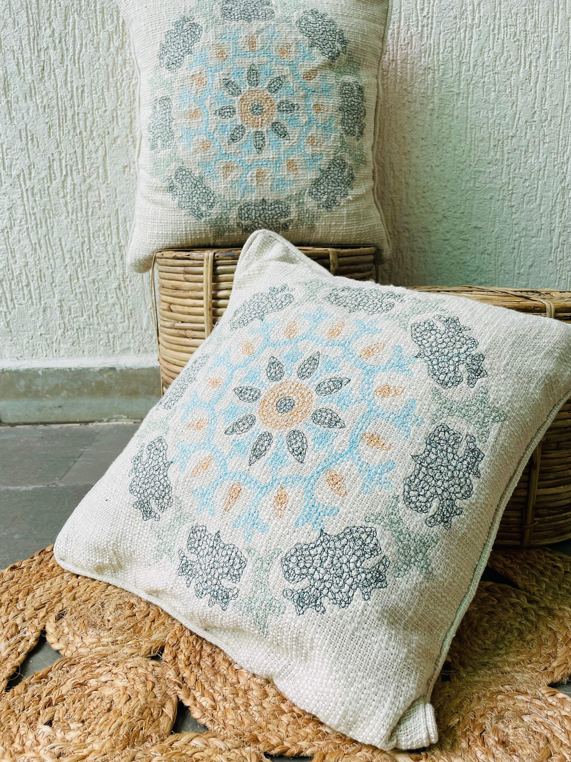 jute cotton cushion covers
stylish cushion covers
floral embroidery cushions
natural home decor
rustic cushion covers
durable jute cushion covers
soft cotton cushion covers
unique cushion designs
eco-friendly home textiles
decorative cushion covers
comfortable cushion covers
blended fabric cushions
artisanal cushion covers
boho chic decor
living room accessories