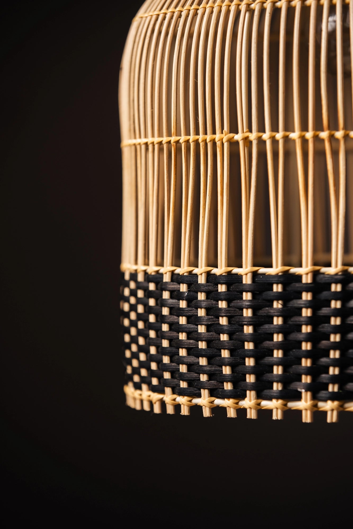 Rattan Umbrella Shaped Lampshade - TESU