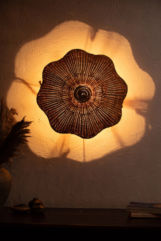 Rattan Flower Ceiling Light