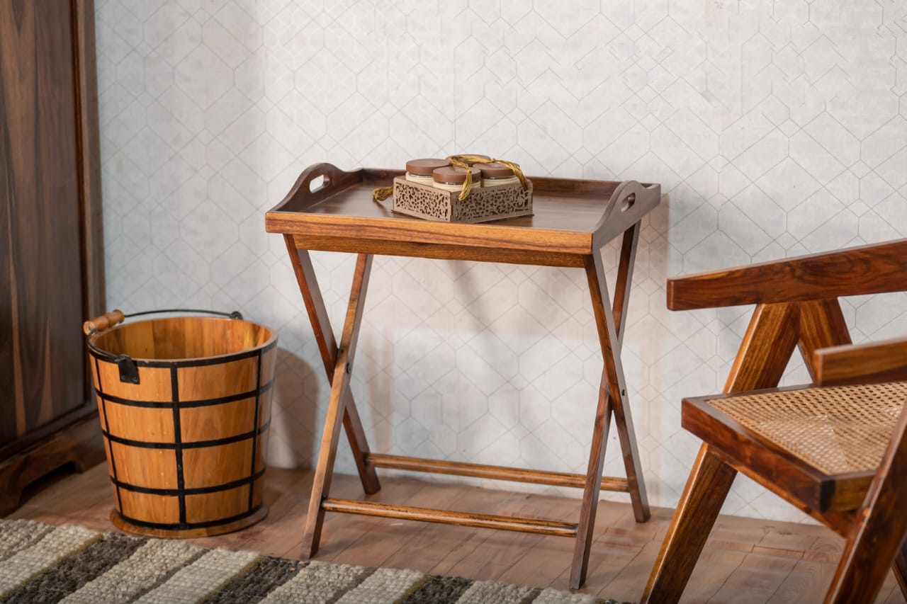 Featuring a rich wooden finish, intricate detailing, and a timeless design, this versatile serving tray is perfect for entertaining guests,decor , or adding a rustic charm to your home.