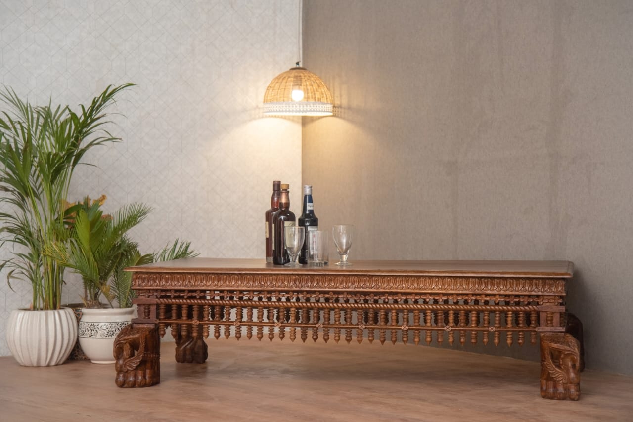 The Royal Heritage Coffee Table is a true testament to traditional craftsmanship, adding a regal and timeless charm to any living space.