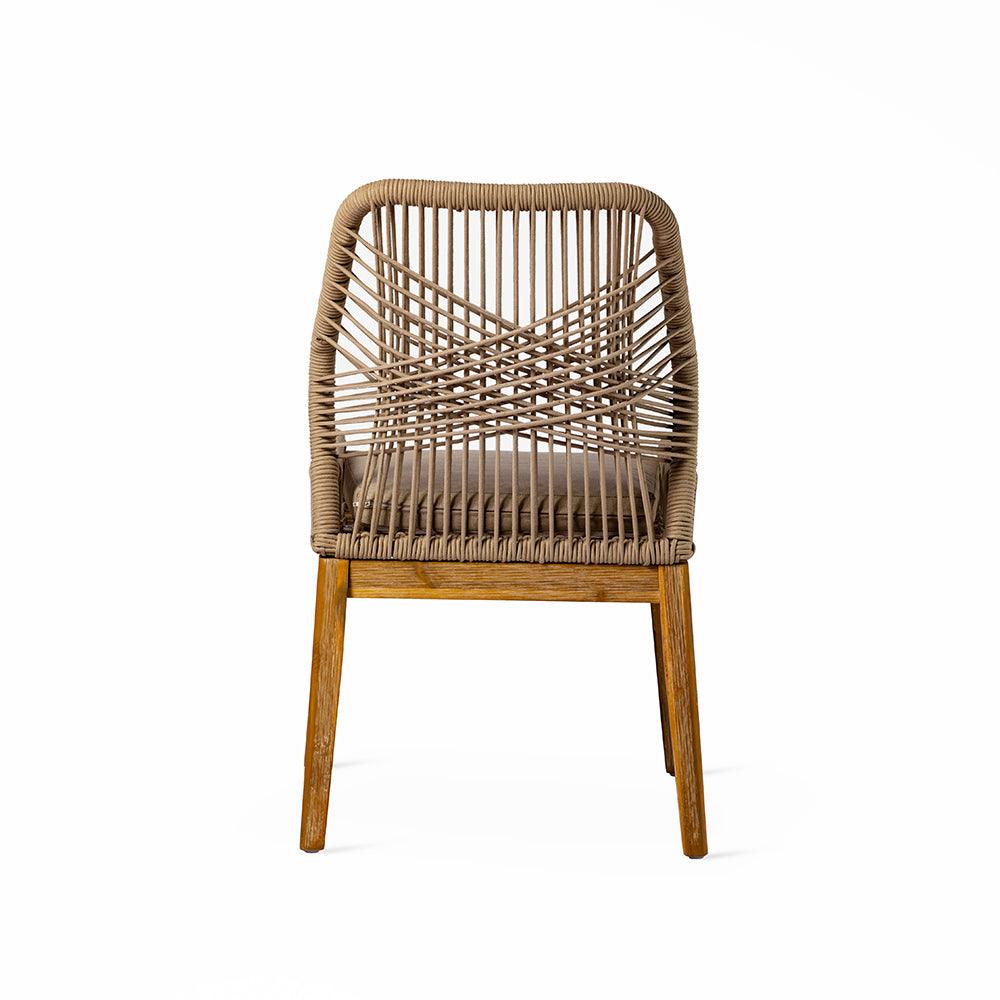 The Woven Elegance Chair for home decor typically embodies the peaceful, serene essence of nature, bringing elements of the outdoors into the indoor space. It's a design that not only serves as functional seating but also as a statement piece that promotes relaxation and harmony. 