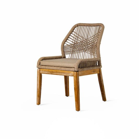 The Woven Elegance Chair for home decor typically embodies the peaceful, serene essence of nature, bringing elements of the outdoors into the indoor space. It's a design that not only serves as functional seating but also as a statement piece that promotes relaxation and harmony. 