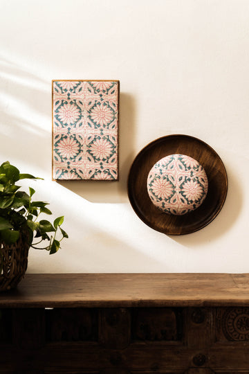 Threaded Treasures Wood and Fabric Wall Decor - Set of 2