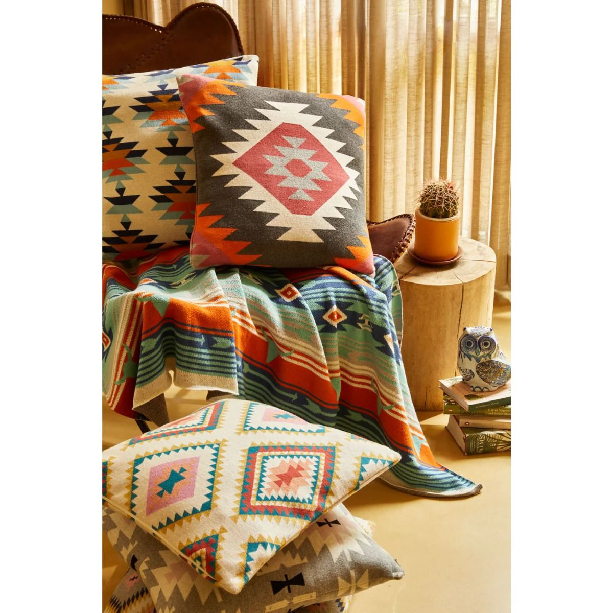  This throw combines artistry with comfort, making it the perfect accent for any living space. 