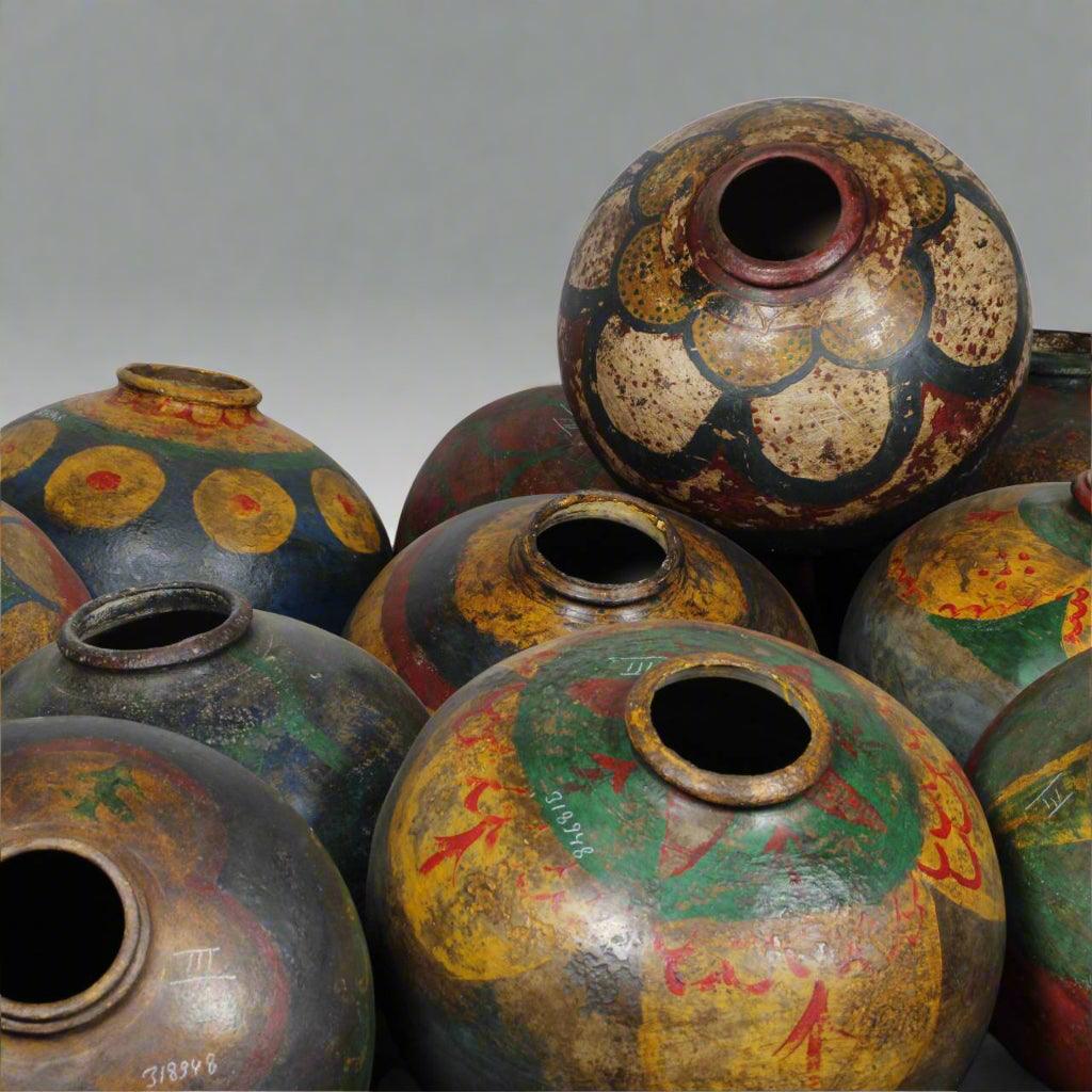 Antique Clay Pot - Multicolor - TESU
