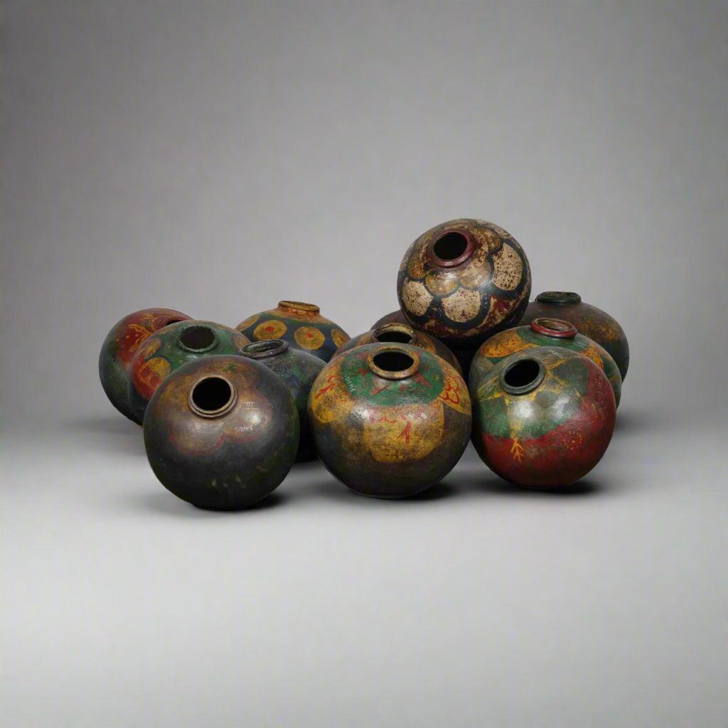 Antique Clay Pot - Multicolor - TESU