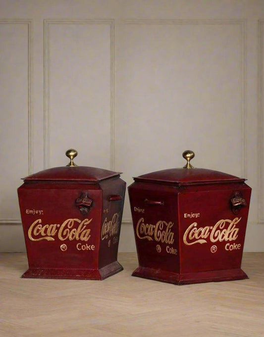 Vintage Red Cola Conical Box - Set of 1 - TESU