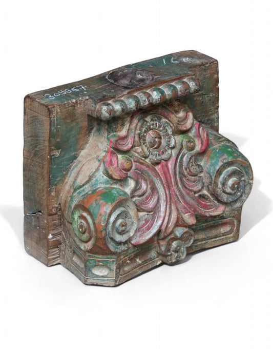 Vintage Handcarved Wooden Base Candle Stand - TESU