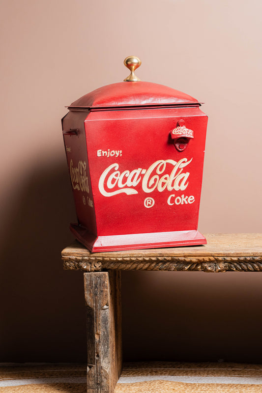 This stunning Vintage Red Cola Conical Box is the perfect blend of nostalgia and utility. 
