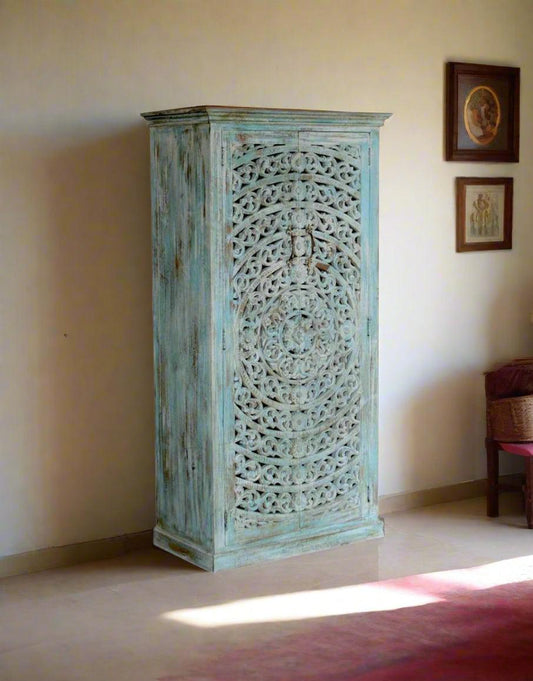 Vintage Turquoise Treasure Almirah - TESU