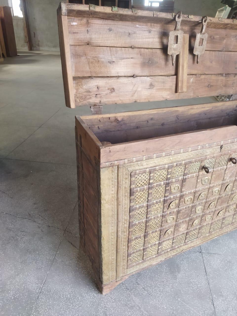 Wooden Iron Console Box - TESU