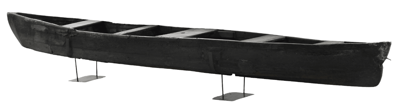 Wooden Boat on Iron Stand - TESU