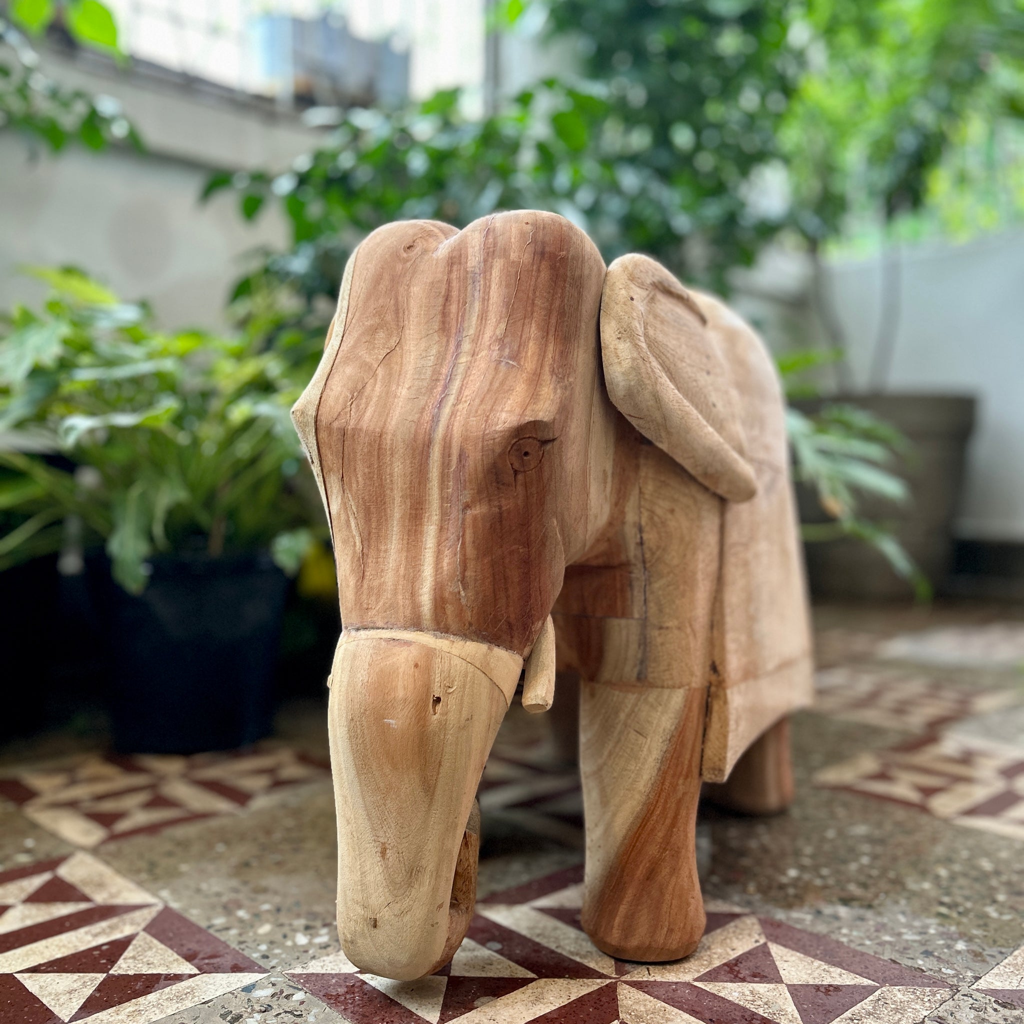 Antique Wooden Elephant Sophisticated home decor Exclusive home decor Intricate design decor Exquisite craftsmanship Beautiful home accents Tasteful living space decor Elegant interior piece Timeless home decor Decorative wooden elephant Unique home decorations, tesu 