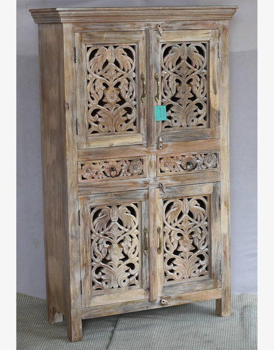 Wooden Handcarved Door Almiirah - TESU