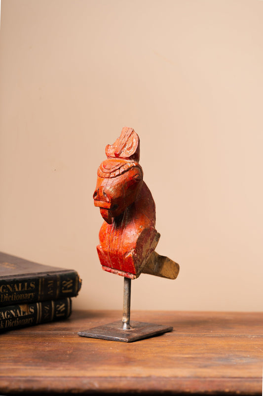 Wooden Horse on Iron Stand - Design 6 - TESU