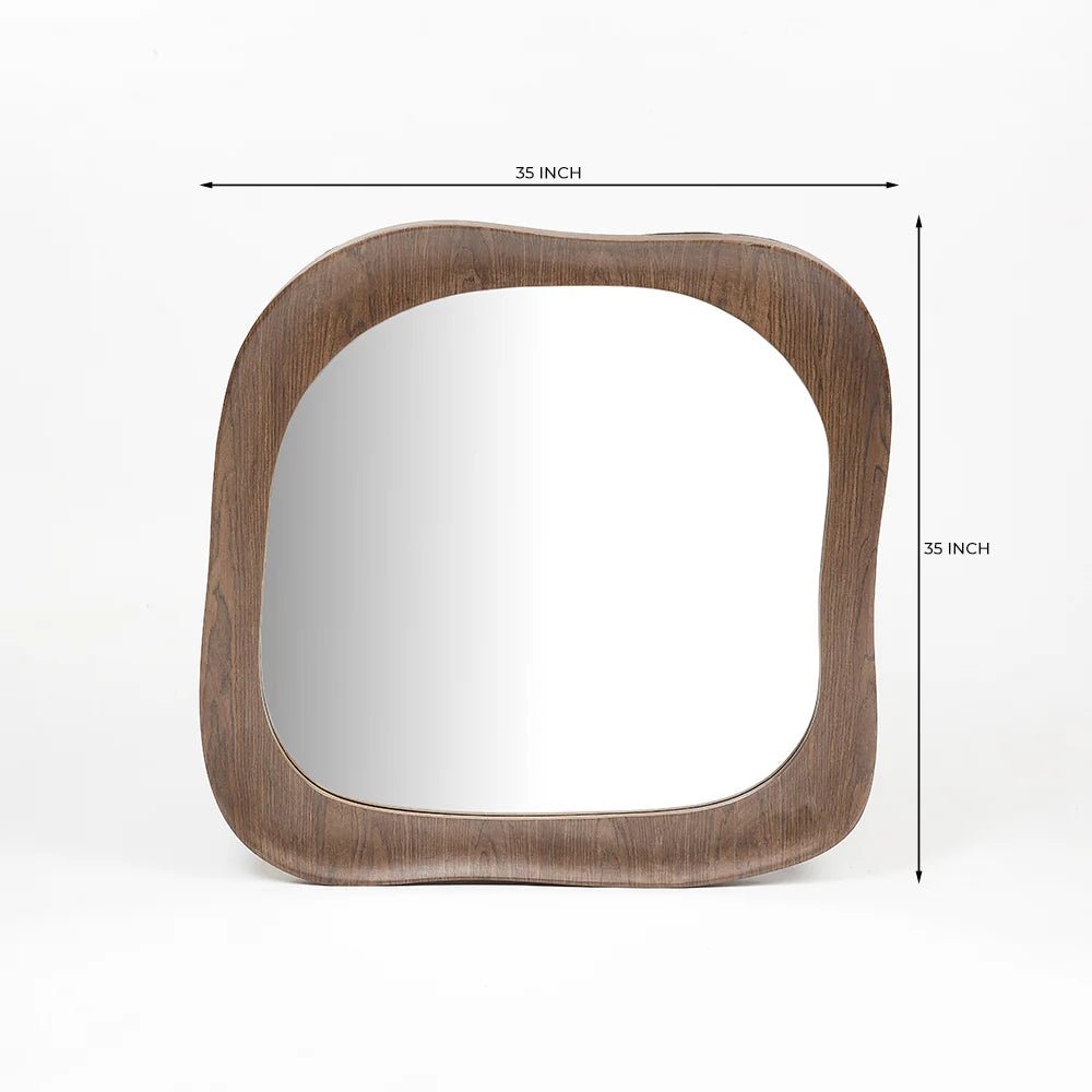 Aakaar Wooden Mirror - TesuMirror