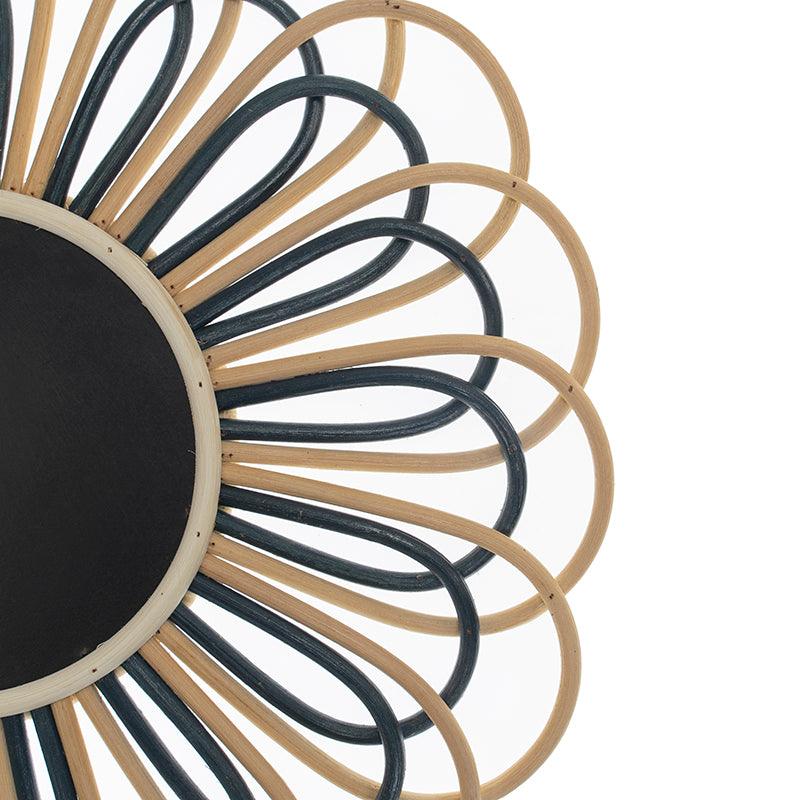 Abstract Rattan Wall Decor With Mother of Pearls - TesuWall Decor