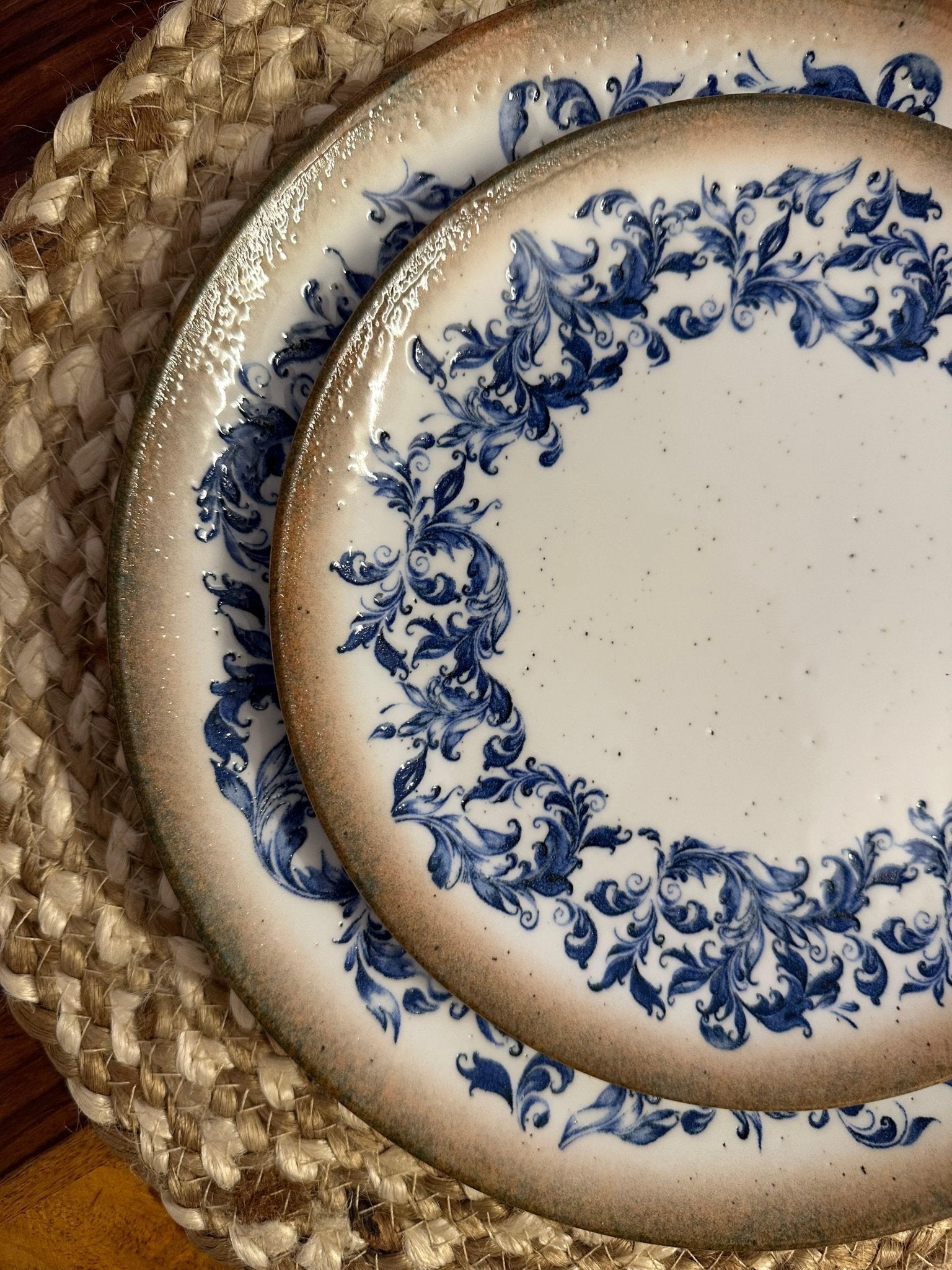Alacati Printed Ceramic Dinner Set - 8 pieces - TesuServeware