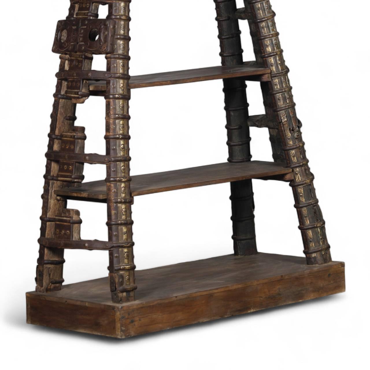 Antique Brass Wooden Rack - TesuWooden Rack