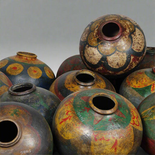 Antique Clay Pot - Multicolor - TesuClay Pots