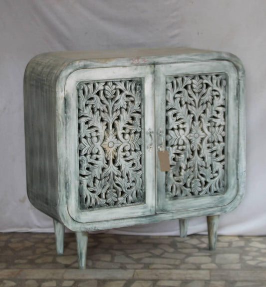 Antique Grace Mango Wood Cabinet - TesuCabinets & Storage