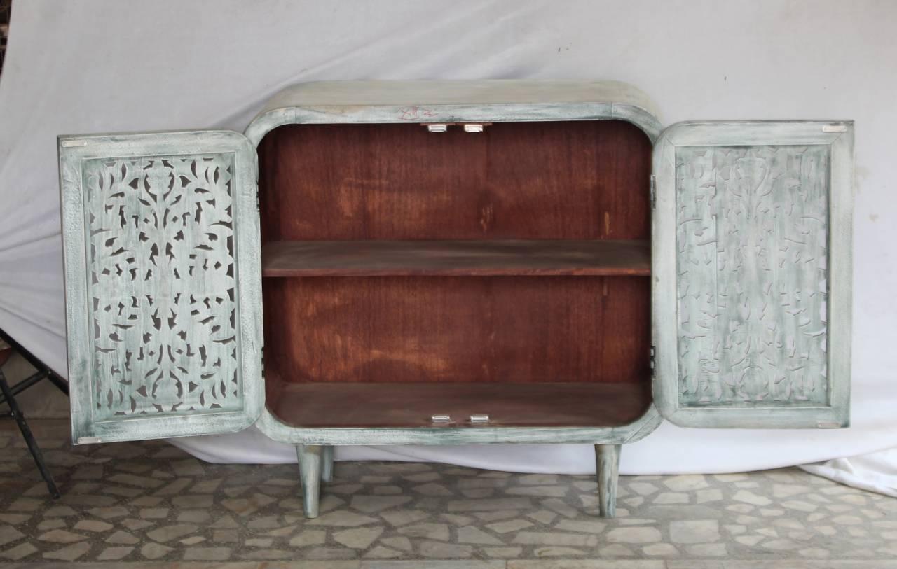 Antique Grace Mango Wood Cabinet - TesuCabinets & Storage