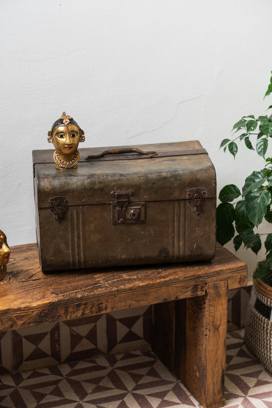 Antique Iron Casket - TesuHome Decor