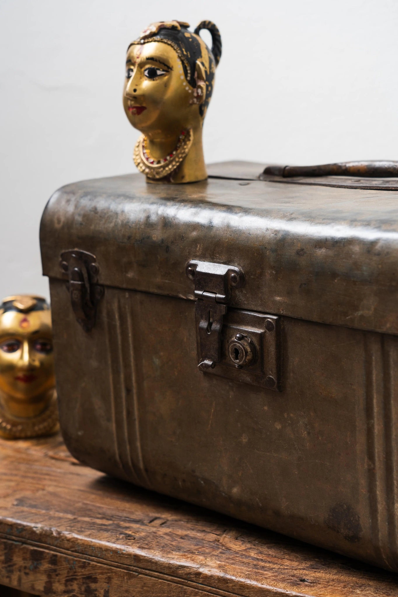 Antique Iron Casket - TesuHome Decor