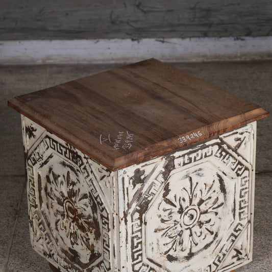 Antique Style Wooden Side Table - TesuSide Table