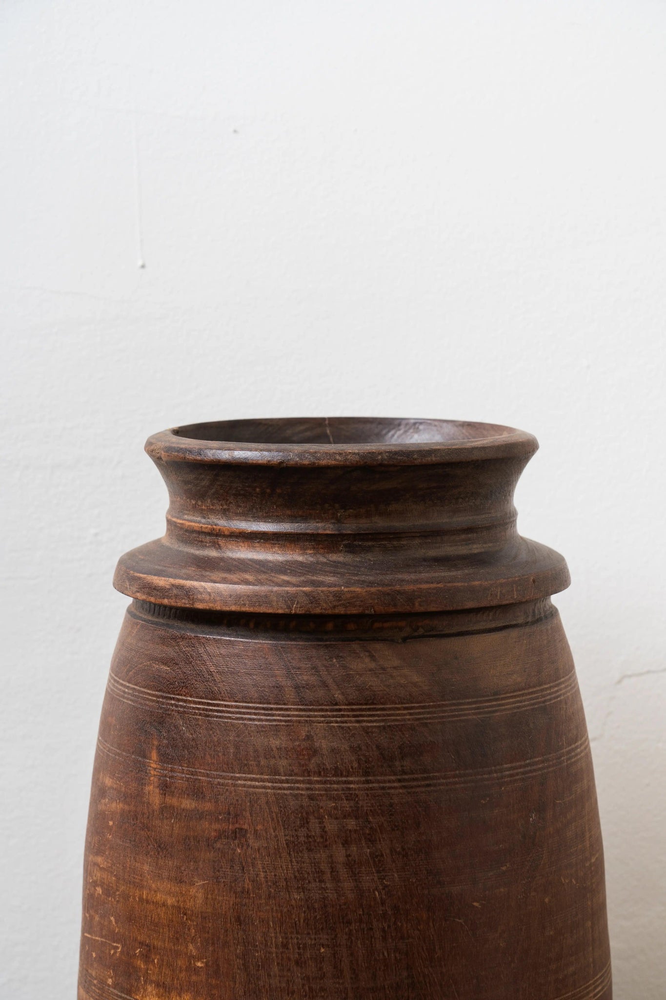 Antique Timber Vessel - TesuWooden Pot