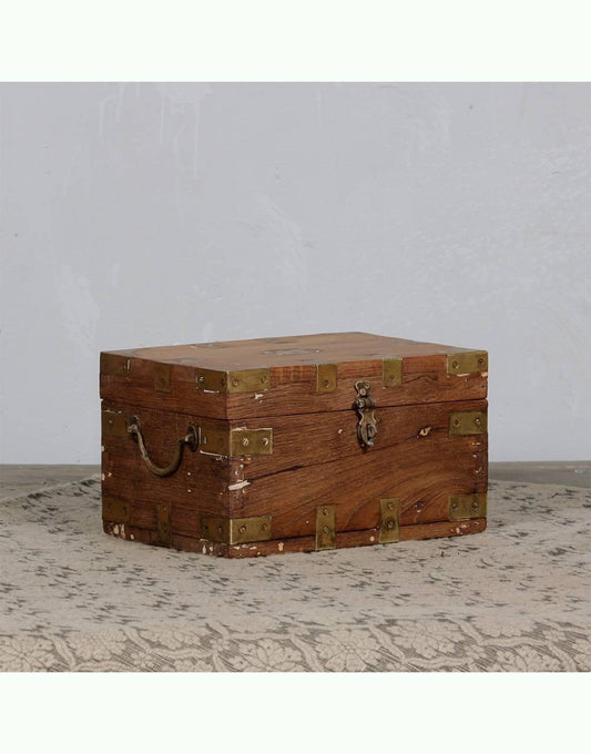 Antique Wooden Storage Box - TesuCabinets & Storage