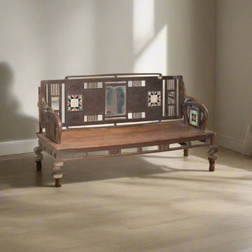 Antique Wooden Swing Bench - TesuWooden Bench
