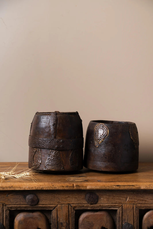 Antique Wooden Tumbler - TesuWooden Pot
