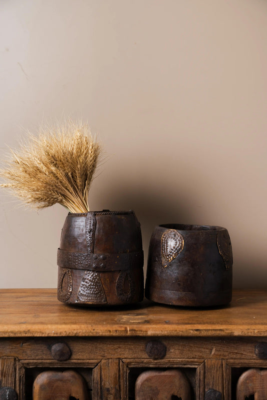 Antique Wooden Tumbler - TesuWooden Pot